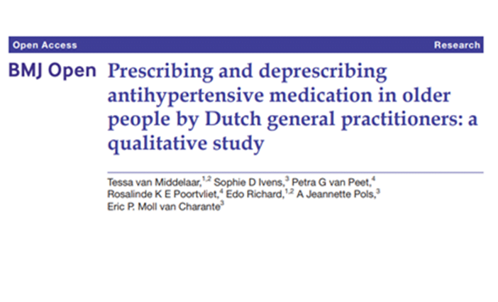 Prescribing And Deprescribing Antihypertensive Medication In Older ...